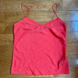 Ted Baker London: Women’s Red Silky Scalloped Neckline Cami Top